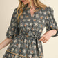 Sweetheart Lace Trim Midi Dress