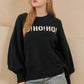 Oversized Ho Ho Ho Christmas Sweater