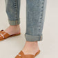 Vintage Wash Double Roll Cuff Boyfriend