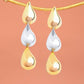 Fresh Beginnings Mixed Metal Tear Drop Earrings