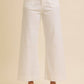 Light Blue Linen Blend Crop Pant