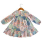 Smocked Ruffle Tiered Dress, Patchwork