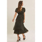 Spotlight Metallic Ruffled Dress
