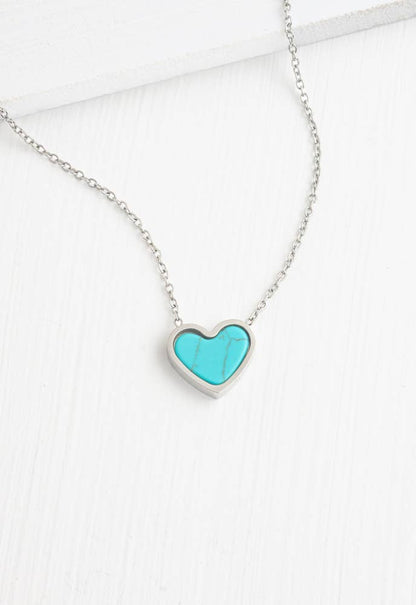 Bay Turquoise Heart Necklace