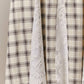Plaid Maxi Skirt with Lace Trim