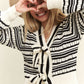 Lovely Bow Striped Sweater