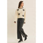 Floral Appliqué Sweater
