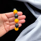 Black and Gold Game Day Chunky Bead Bracelet
