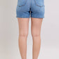 Judy Blue 2 Button Mid Length Dad Shorts
