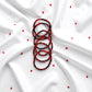 Red and Black Game Day Bracelet Stack