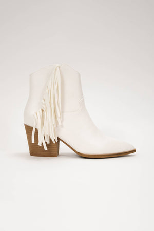 Dixie Belle Fringe Boot in White