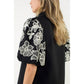 The Vicki Embroidered Puff Sleeve Top