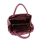 Woven detailed top handle small tote bag