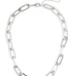 18k Gold-Plated Oblong Links Collar Necklace