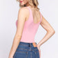 Sleeveless Double Scoop Neck Cotton Spandex