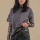 Mineral Washed Knit Top with Pocket