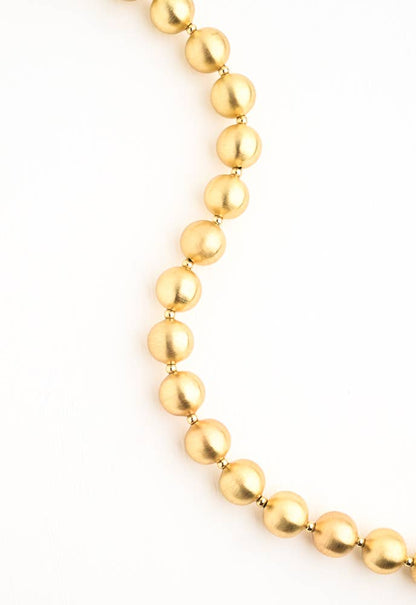 En Vogue Ball Necklace in Gold- 18K Gold Plated Elegant Necklace