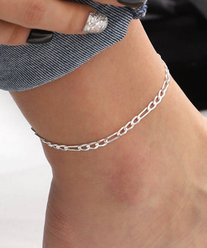 Sterling Silver Chain Anklet