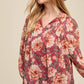 Floral Chiffon Poet Blouse