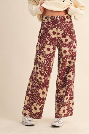 Floral Fall Pants