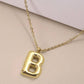 Initial Necklace Gold