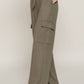 Waistband Drawstring Side Pocket Knit Corduroy Long Pants