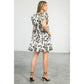 Rose Print Tiered Dress