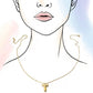 Initial Necklace Gold