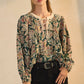 Plus Floral Printed Blouse