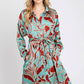 Fun In The Sun Satin Shirt Dress