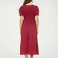 Mirah Smocked Front Tie Dress
