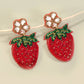 Strawberry Seed Bead Earrings