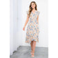Flower Print Wrap Dress