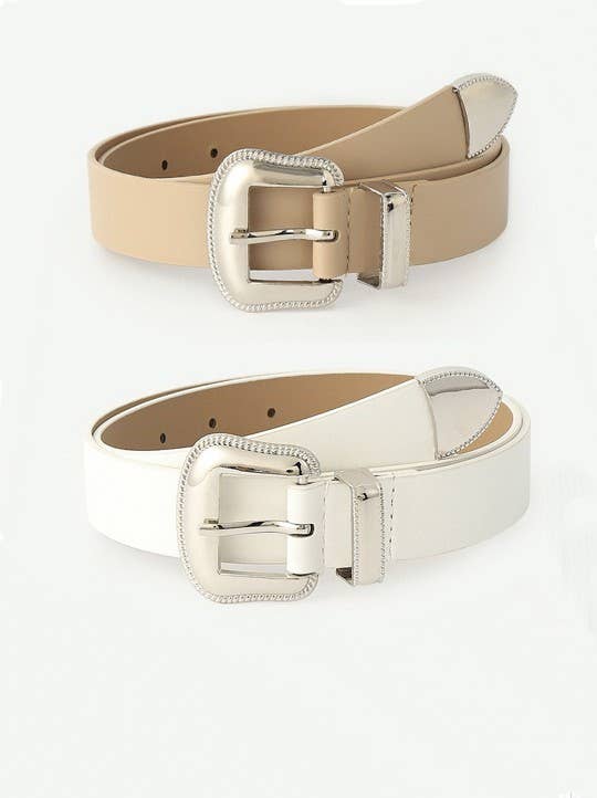 Faux Leather Western Belt