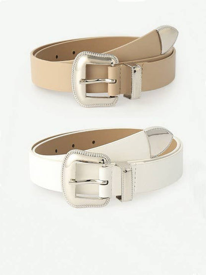 Faux Leather Western Belt