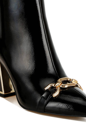 Pollux Metallic Chain Detail Boots