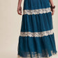 Fall for Me Tiered Lace-Trim Maxi Skirt