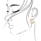 GOLD PEARL HOOP STUD TRIO EARRINGS