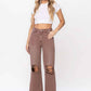 SALE Vintage High Rise Cropped Flare