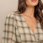 A Woven Plaid Top