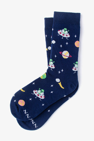 We Come in Peace - Alien Planet Cotton Sock Alynn