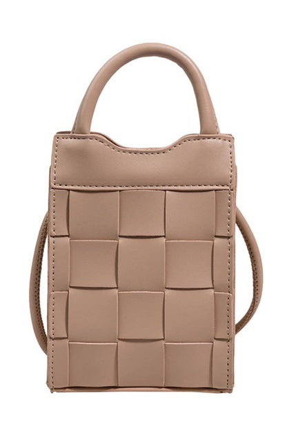 Basket Weave Small Crossbody Bag