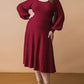 SALE PLUS SIZE Dazzling Red Sweater-Dress