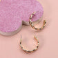 GEOMETRIC BRAID HOOP EARRINGS