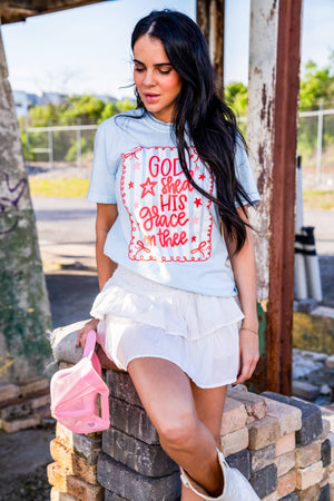 Grace On Thee Short Sleeve Graphic Tee