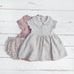 Baby Girl Linen or cotton Peter Pan collar ALLIE DRESS