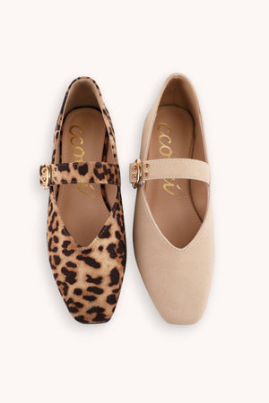 Leopard Mary Jane Flat