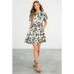 Rose Print Tiered Dress