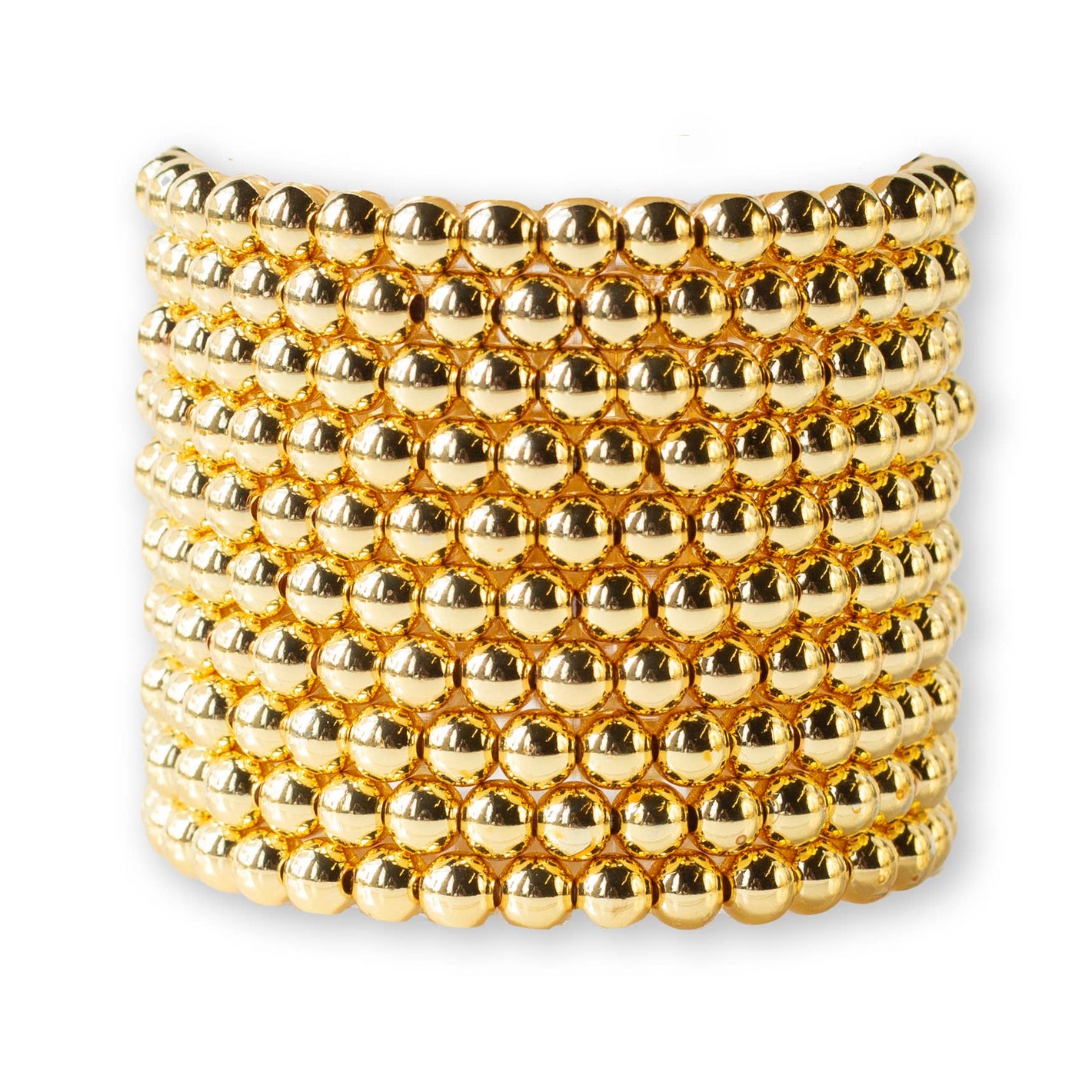 Layering Bracelets-6mm Gold Stacking Bracelets-Smooth