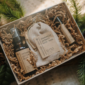 SALE Relax Gift Set | Pillow Spray | Oatmeal | Relax Roller